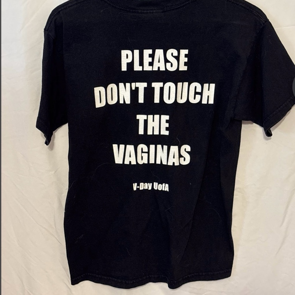 Black T-Shirt with Bold White Text